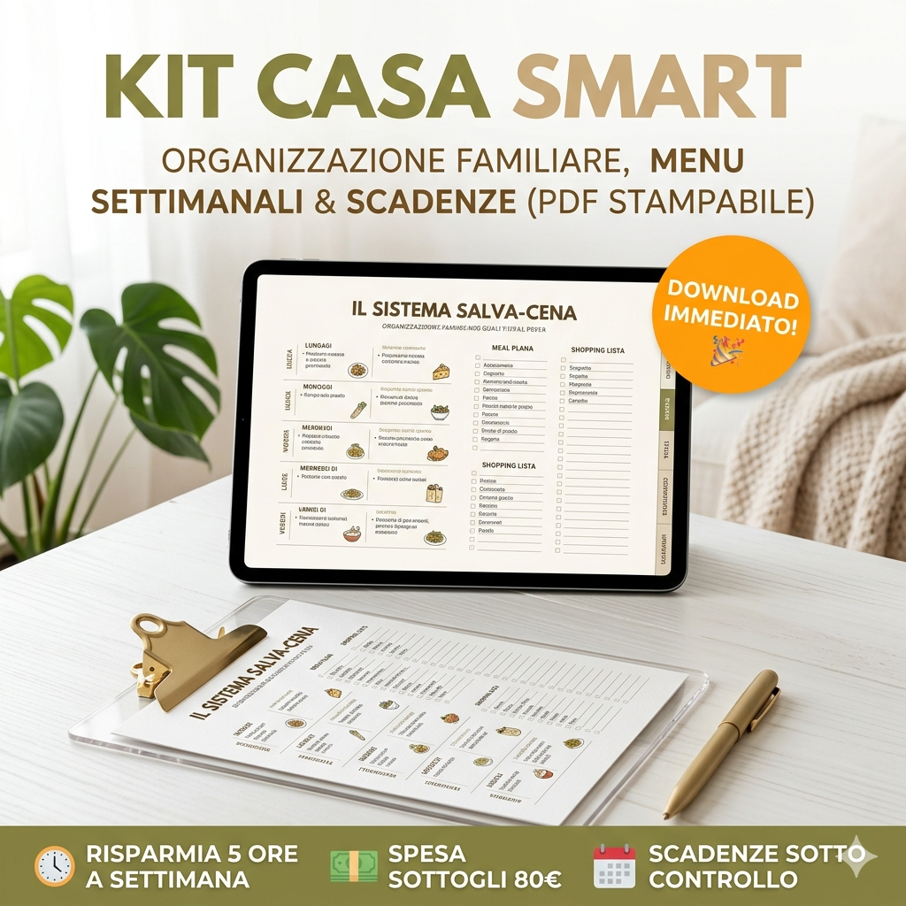 Meno Stress, Più Tempo: Il Kit di Micro-Organizzazione per la Famiglia e la Casa